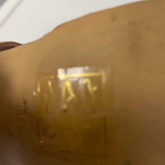 Free People Faryl Robin Tan heels triple straps Sandals size 10 - Picture 5 of 7